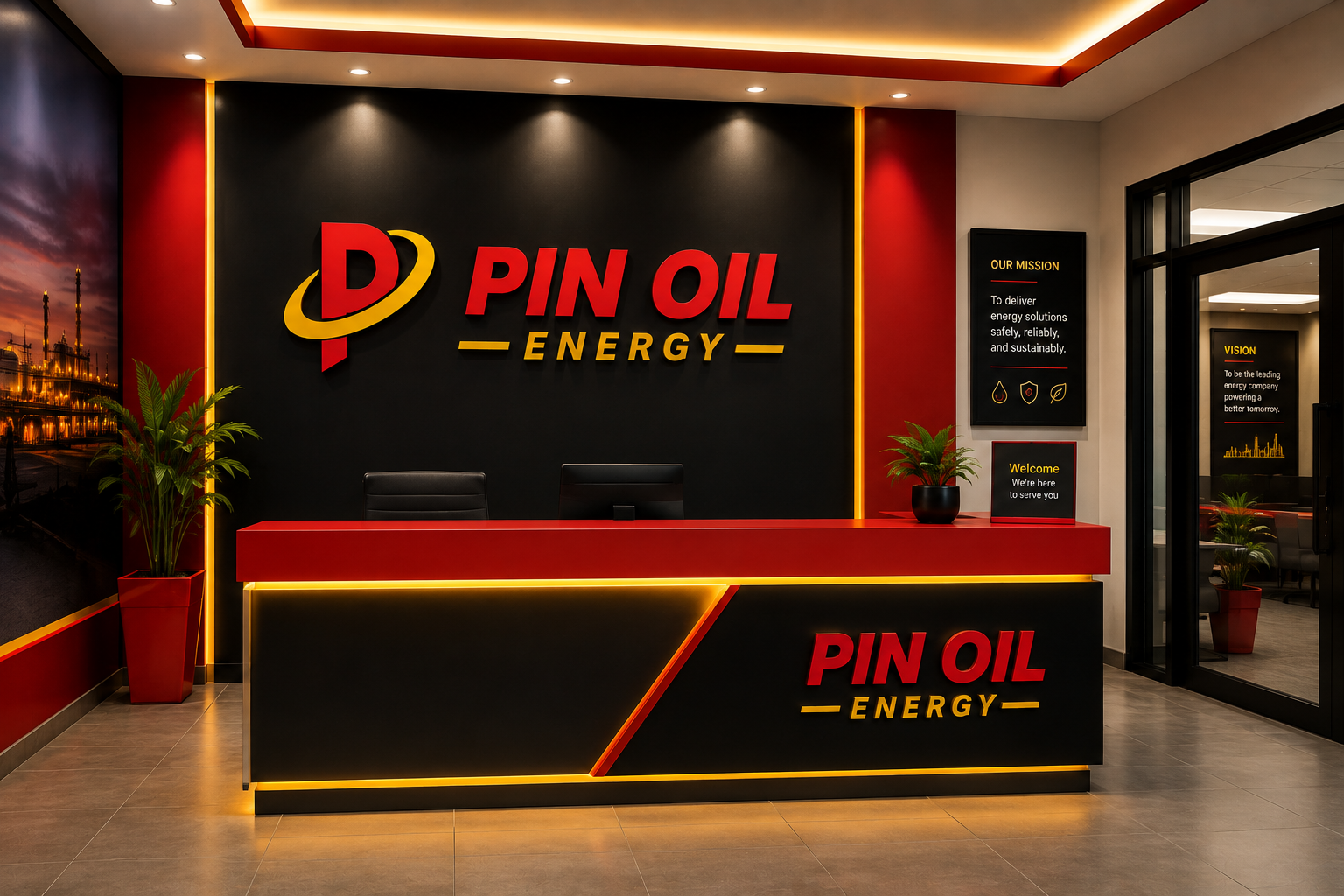 Pin Oil Energy reception